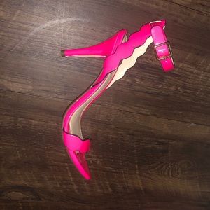 Hot Pink Strappy Heels